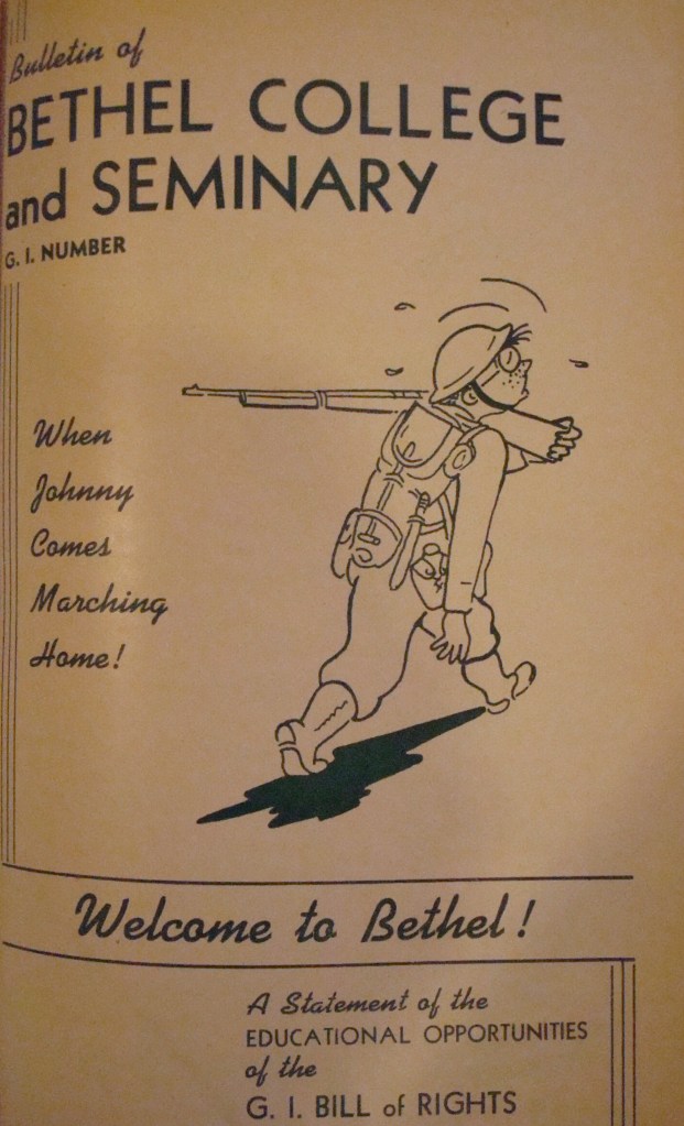 Cover of the July-August 1945 "G.I. Number" of the Bethel Bulletin