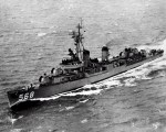 A mid-1950s USS Wren, much as she appeared when Carlson served aboard