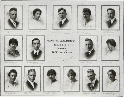 The Bethel Academy Class of 1917