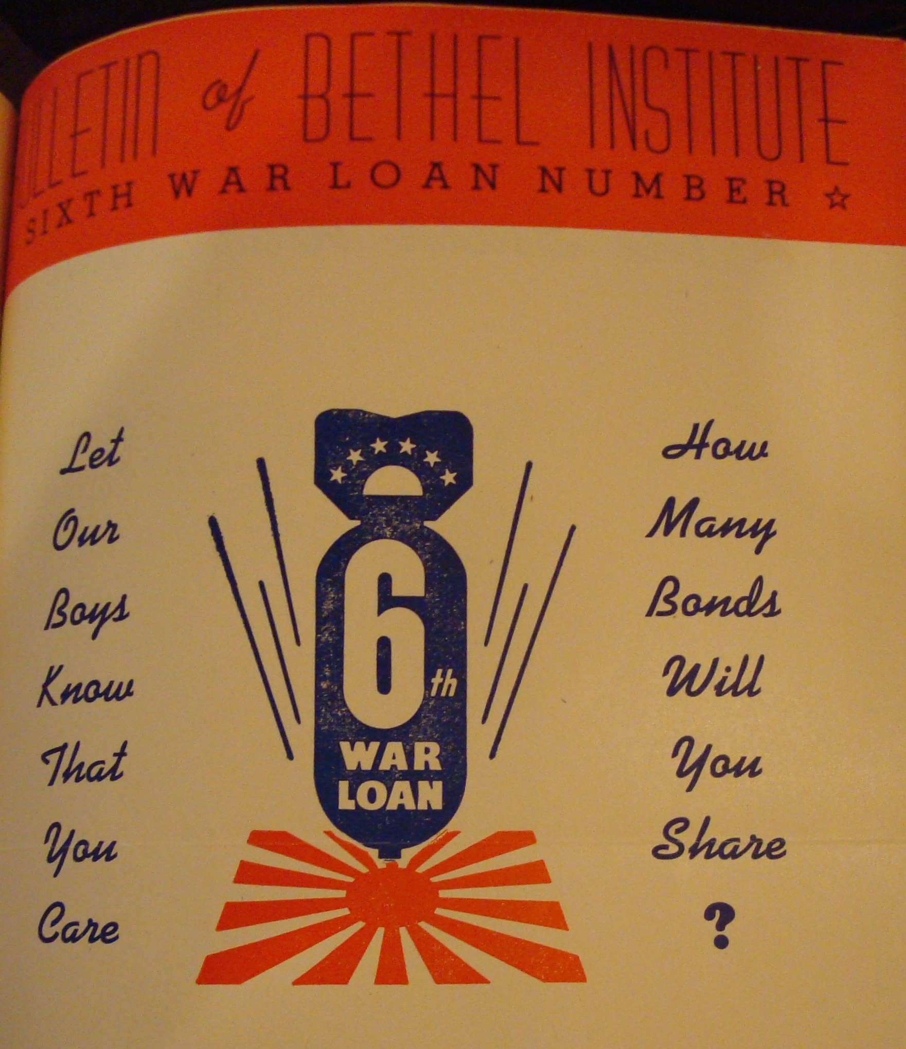 Cover of the Nov-Dec 1944 issue of the Bethel Bulletin