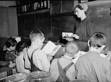A one-room Mennonite school in Pennsylvania, 1942