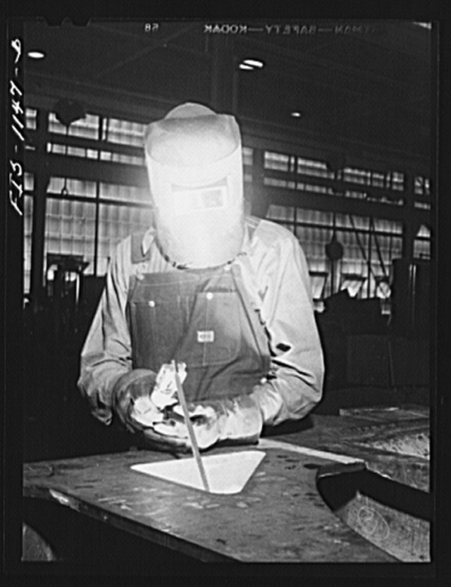 Defense worker at work in Minneapolis