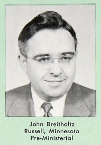 John Breitholtz as a Bethel senior in 1951