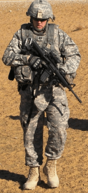 Mark during his tour in Afghanistan