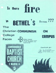 Bethel stands accused (click for full document) - Personal papers, G.W. Carlson