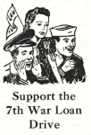 1945 war loan drive ad in The Clarion
