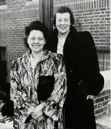 Enid Platts with Alice Johnson