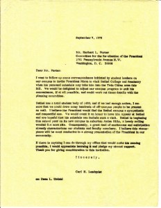Lundquist's letter