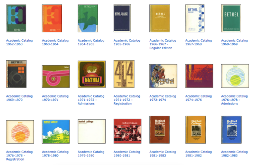 Academic Catalog covers